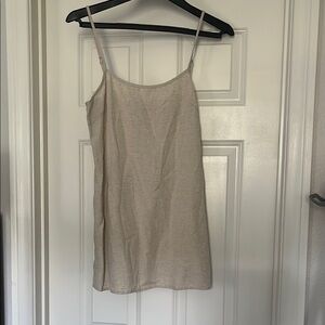 Elegant Cream Slip Dress